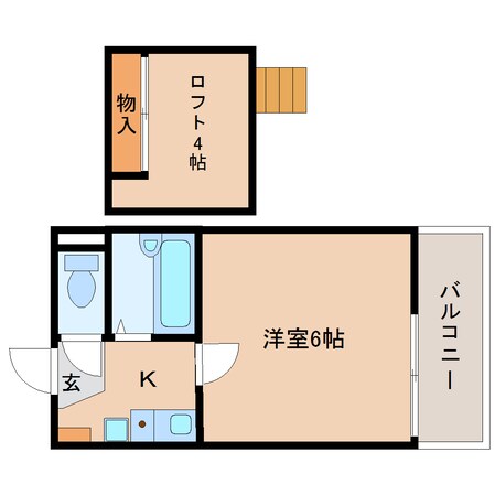 安倍川駅 徒歩15分 2階の物件間取画像